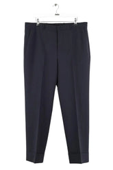 Pantalon droit Sandro Marine en Laine, taille L - Seconde Main