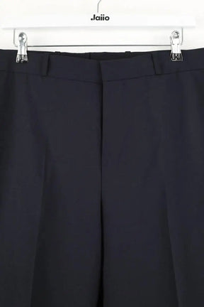 Pantalon droit Sandro Marine en Laine