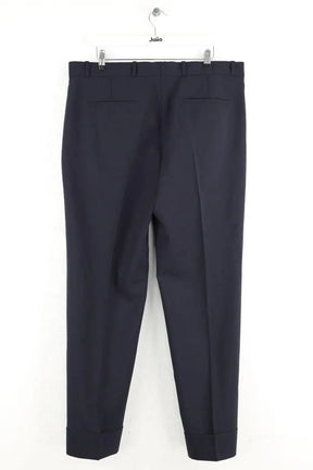 Pantalon droit Sandro Marine en Laine