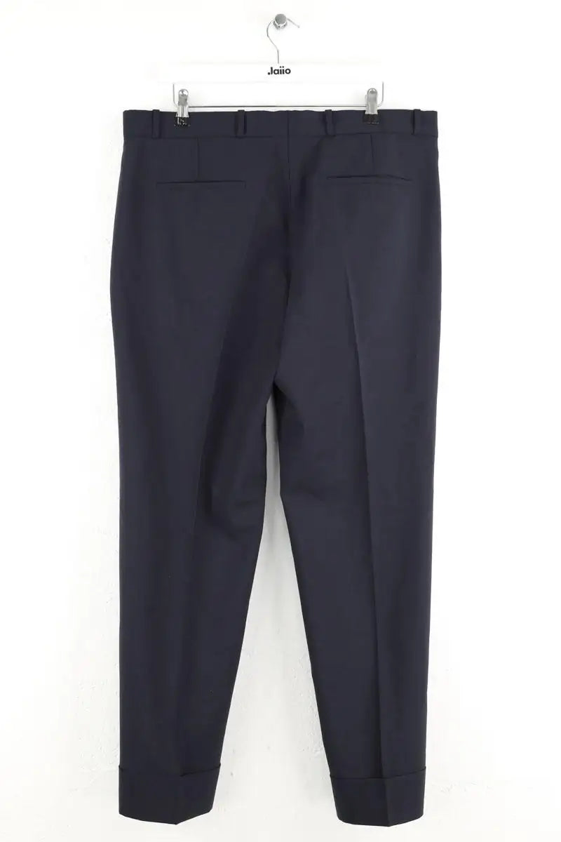 Pantalon droit Sandro Marine en Laine