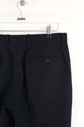 Pantalon droit Sandro Marine en Laine