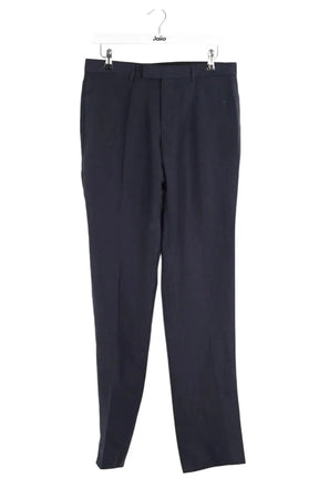 Pantalon droit Sandro Marine en Laine, taille M - Seconde Main