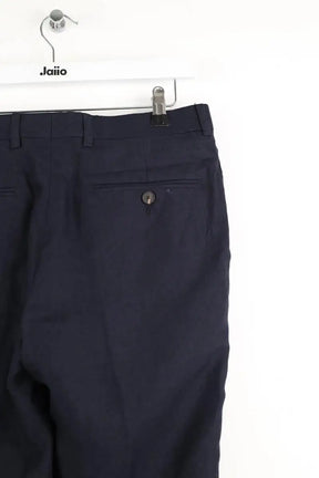 Pantalon droit Sandro Marine en Laine