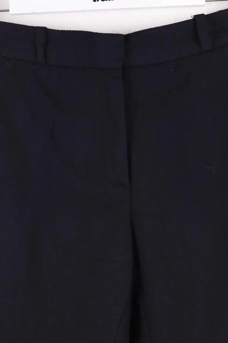 Pantalon droit Sandro Marine en Laine