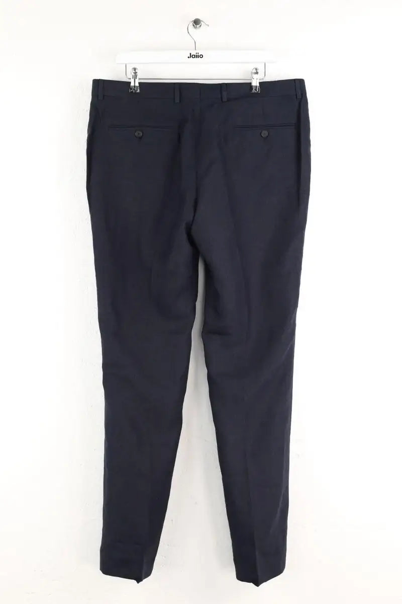 Pantalon droit Sandro Marine en Lin