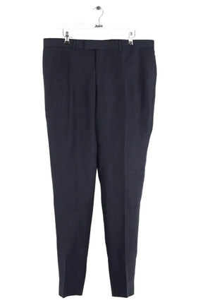 Pantalon droit Sandro Marine en Lin, taille XL - Seconde Main