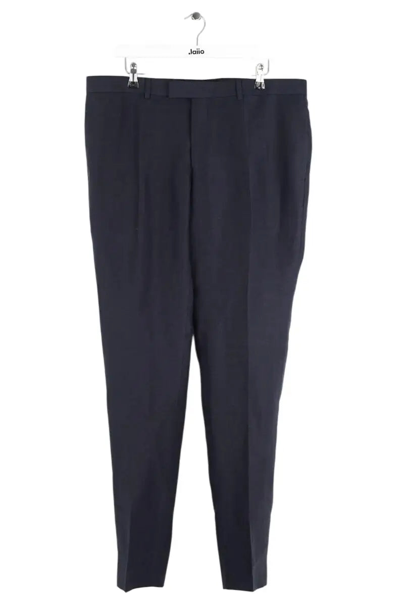 Pantalon droit Sandro Marine en Lin, taille XL - Seconde Main