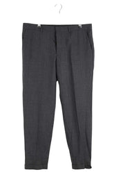 Pantalon droit Sandro Noir en Laine, taille L - Seconde Main