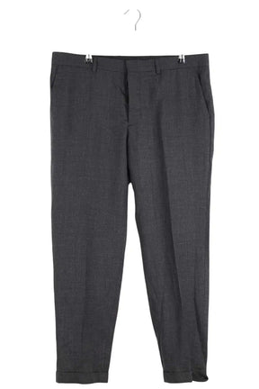 Pantalon droit Sandro Noir en Laine, taille L - Seconde Main