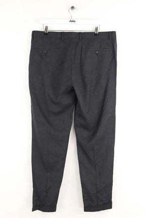 Pantalon droit Sandro Noir en Laine