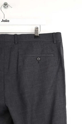 Pantalon droit Sandro Noir en Laine