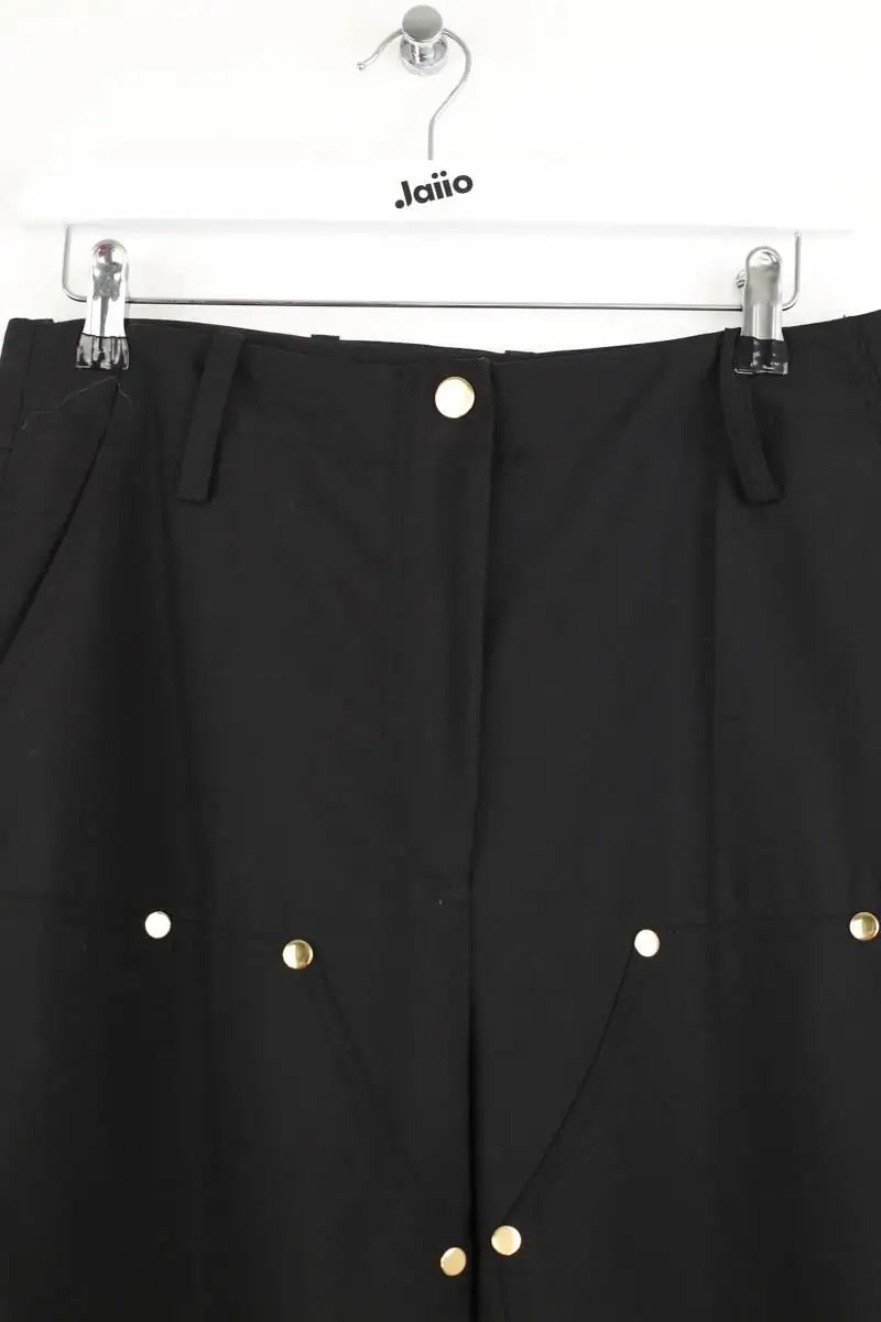 Pantalon droit Sandro Noir en Laine