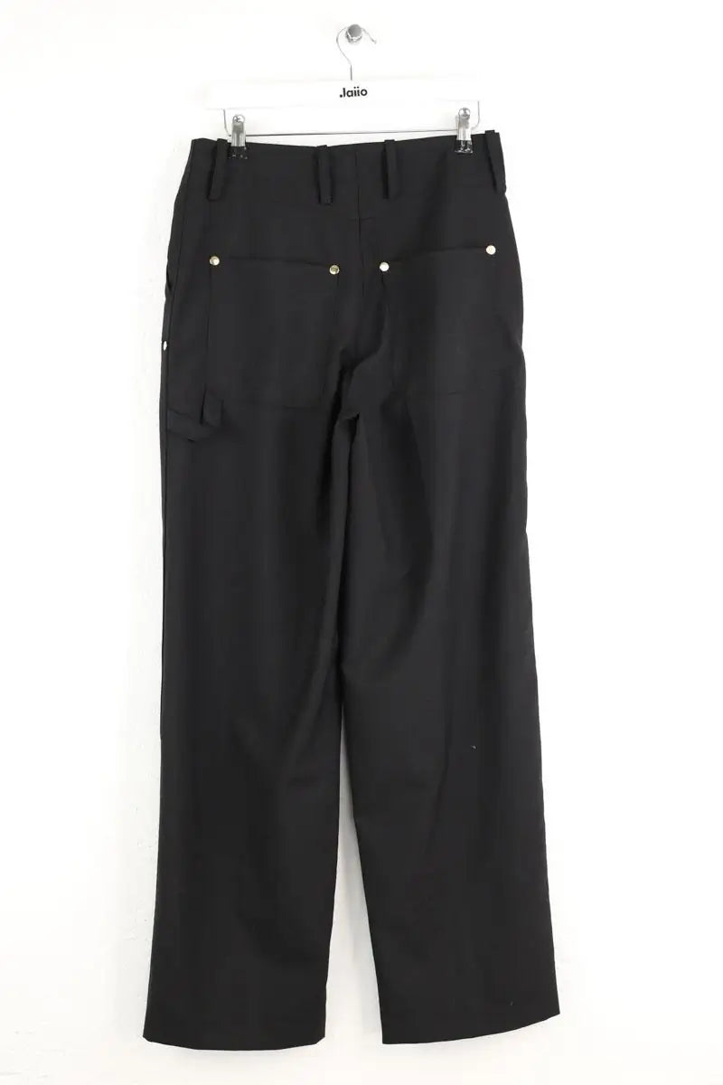 Pantalon droit Sandro Noir en Laine