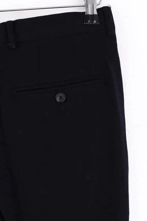 Pantalon droit Sandro Noir en Laine