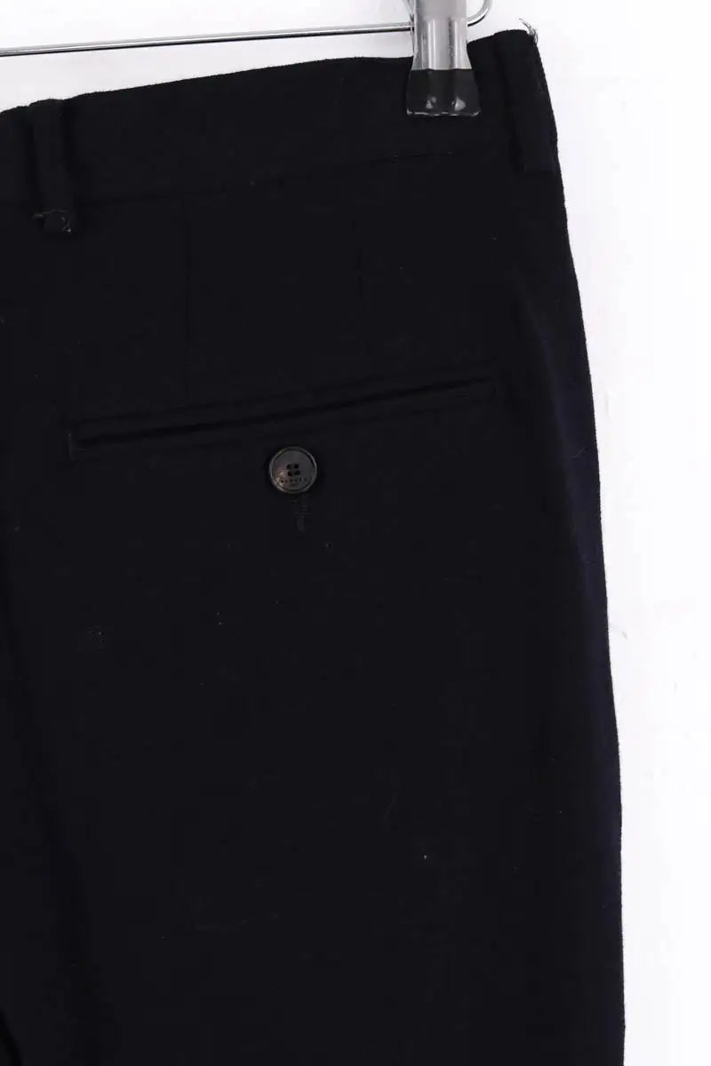 Pantalon droit Sandro Noir en Laine