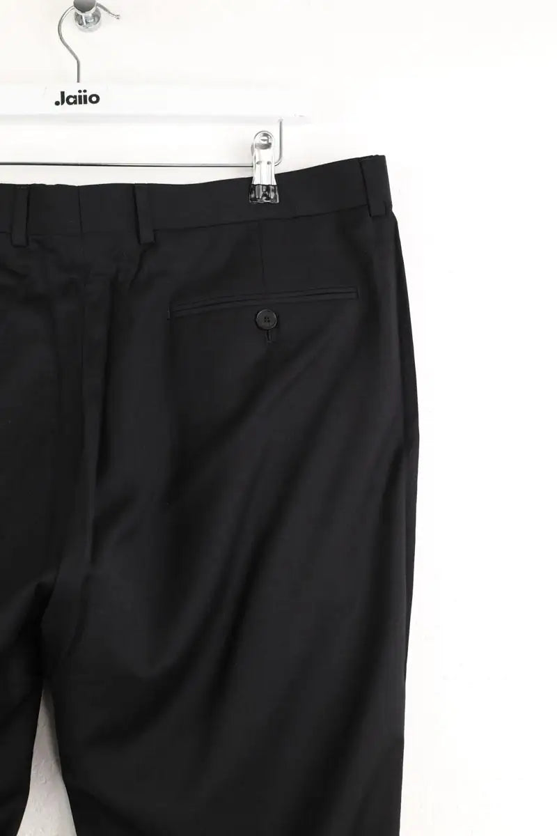Pantalon droit Sandro Noir en Laine