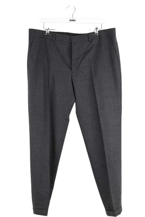 Pantalon droit Sandro Noir en Laine, taille XL - Seconde Main