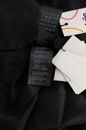Pantalon droit Sandro Noir en Laine