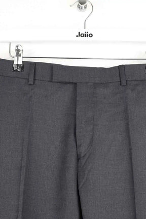 Pantalon droit Sandro Noir en Laine