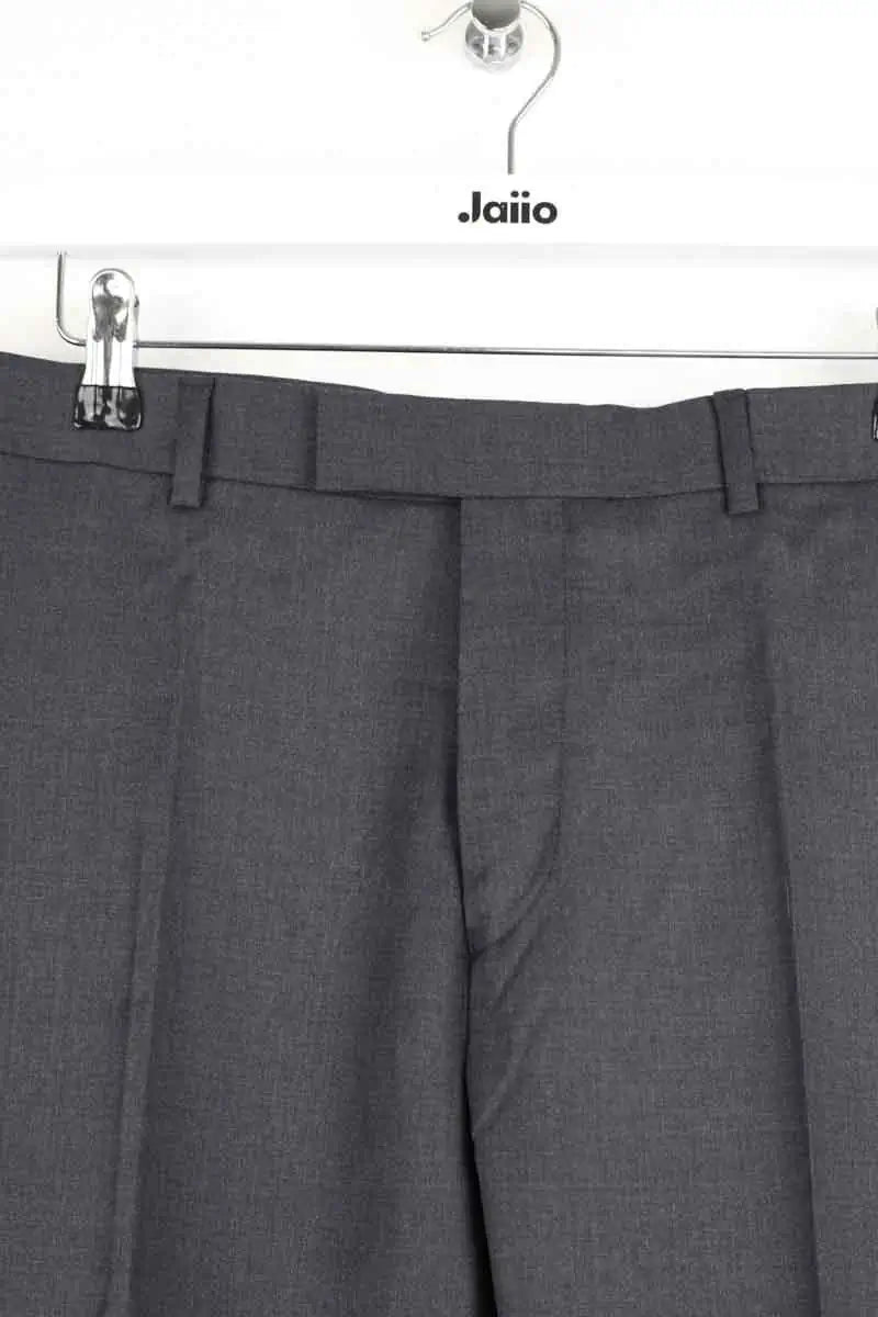 Pantalon droit Sandro Noir en Laine