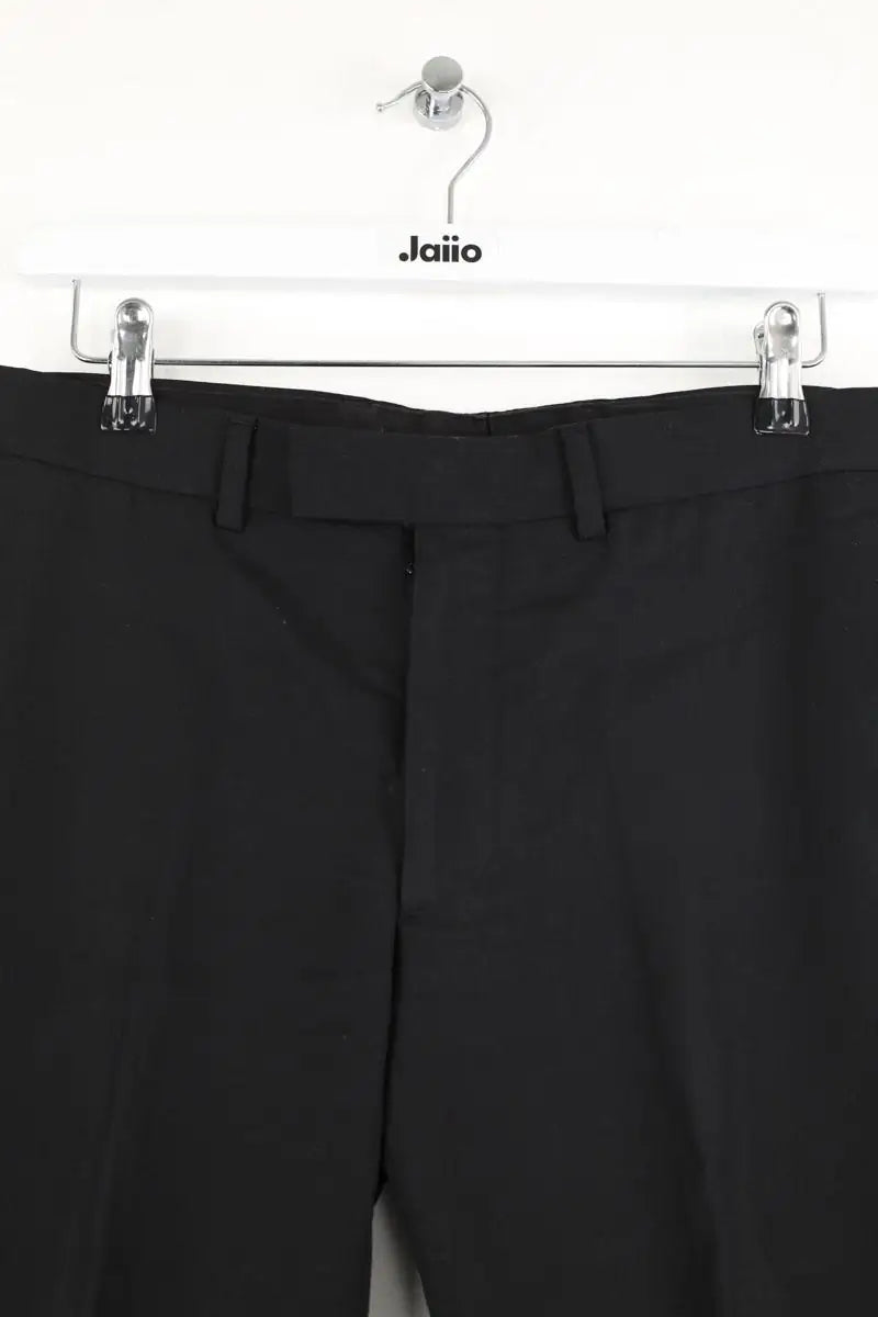 Pantalon droit Sandro Noir en Laine
