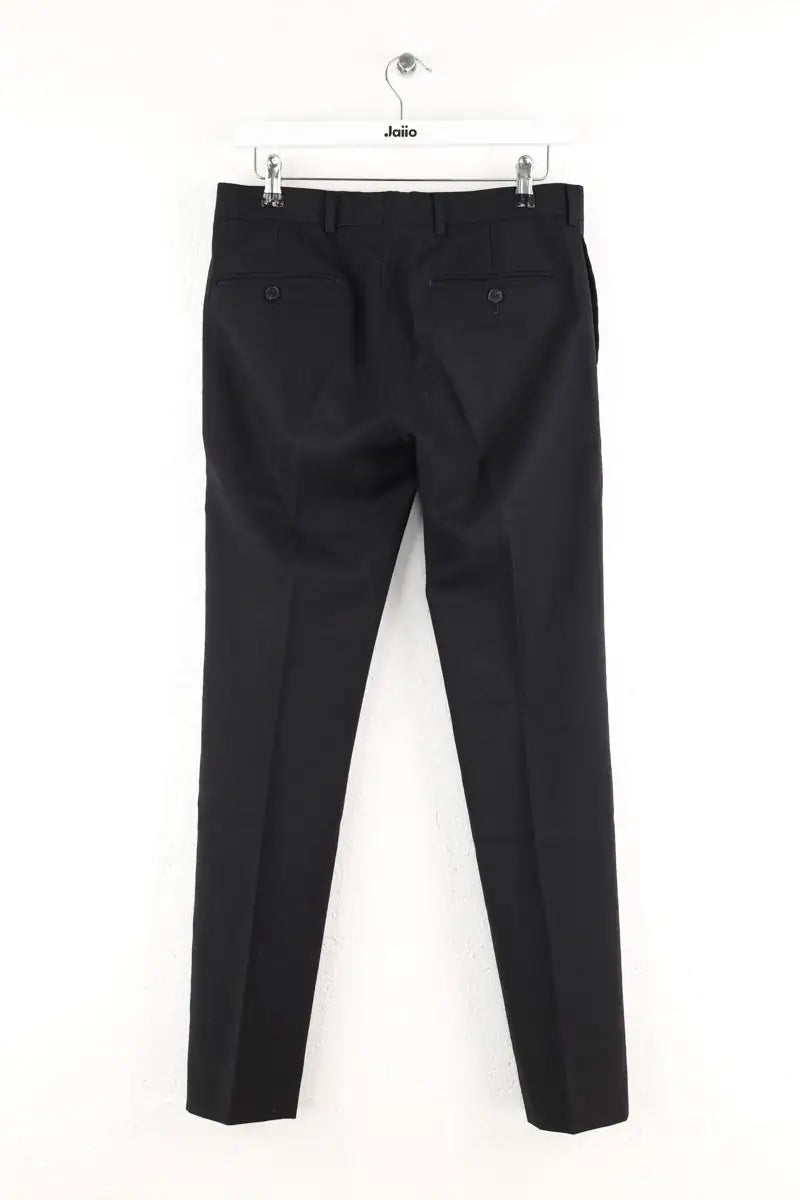 Pantalon droit Sandro Noir en Laine