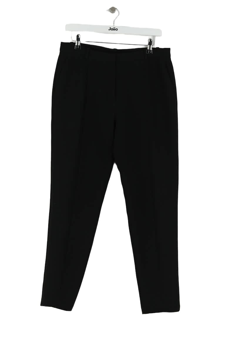 Pantalon droit Sandro Noir en Polyester, taille L - Seconde Main