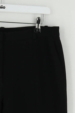 Pantalon droit Sandro Noir en Polyester