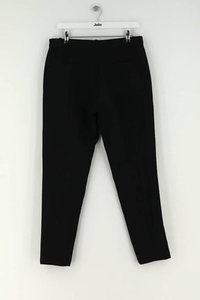 Pantalon droit Sandro Noir en Polyester