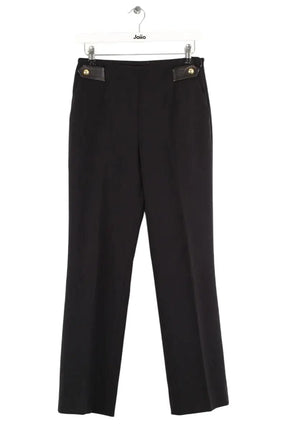 Pantalon droit Sandro Noir en Polyester, taille M - Seconde Main