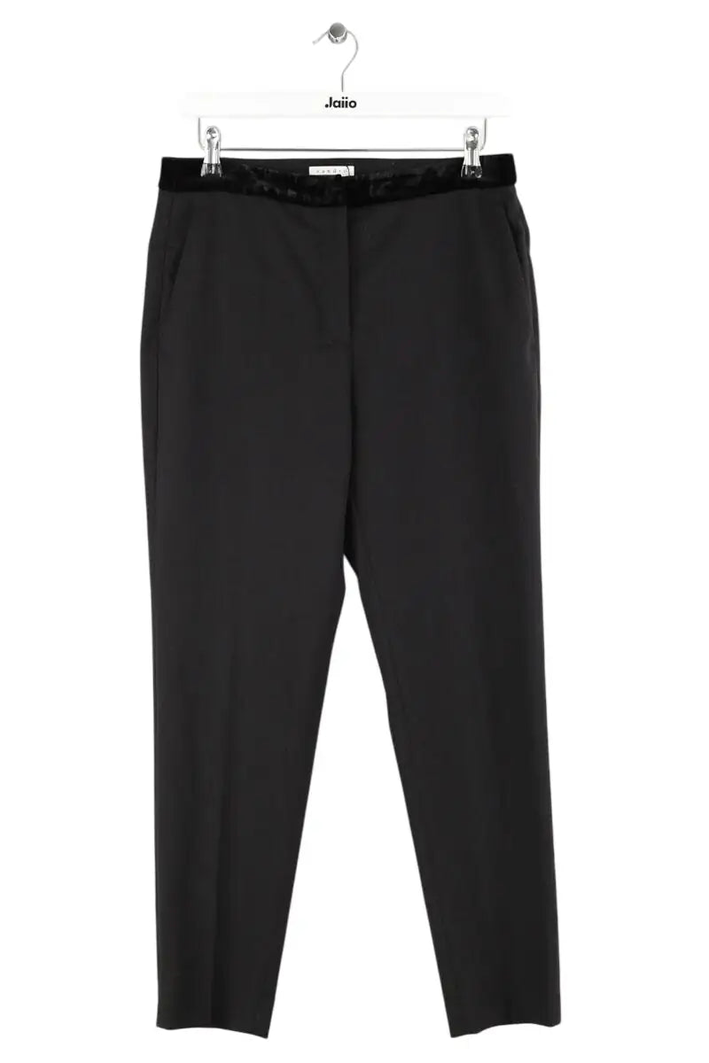 Pantalon droit Sandro Noir en Polyester, taille M - Seconde Main