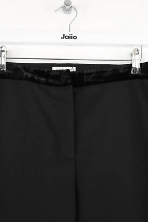 Pantalon droit Sandro Noir en Polyester