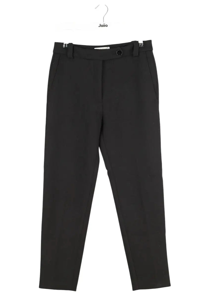 Pantalon droit Sandro Noir en Polyester, taille S - Seconde Main