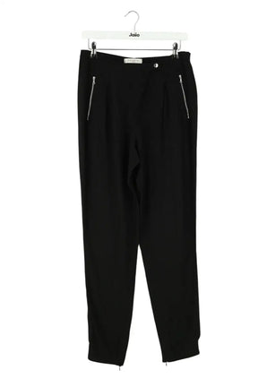 Pantalon droit Sandro Noir en Viscose, taille M - Seconde Main