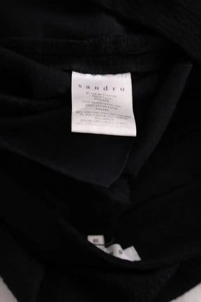 Pantalon droit Sandro Noir en Viscose