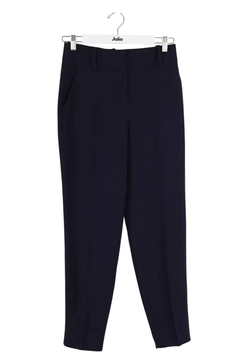 Pantalon droit Sézane Bleu en Laine, taille XS - Seconde Main
