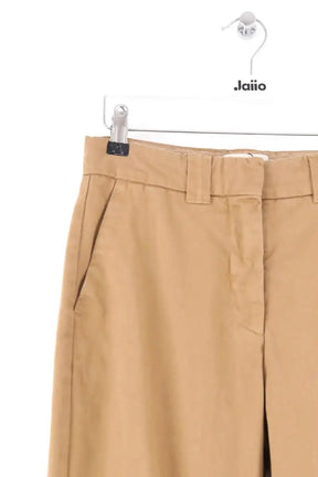 Pantalon droit Sézane Camel en Coton