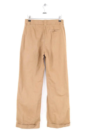 Pantalon droit Sézane Camel en Coton