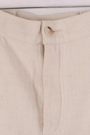 Pantalon droit Sézane Ecru en Coton