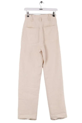 Pantalon droit Sézane Ecru en Coton