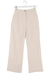 Pantalon droit Sézane Ecru en Coton, taille XS - Seconde Main