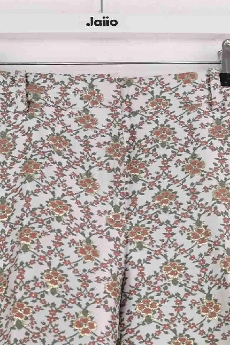 Pantalon droit Sézane Gris en Synthétique