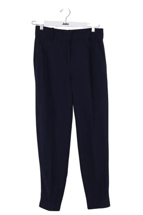 Pantalon droit Sézane Marine en Viscose, taille S - Seconde Main