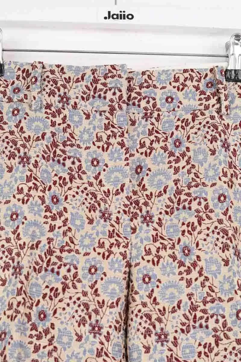 Pantalon droit Sézane Multicolore en Synthétique