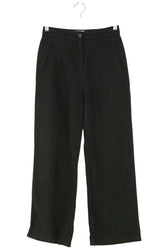 Pantalon droit Sézane Noir en Lin, taille XS - Seconde Main