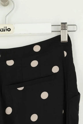 Pantalon droit Sézane Noir en Soie
