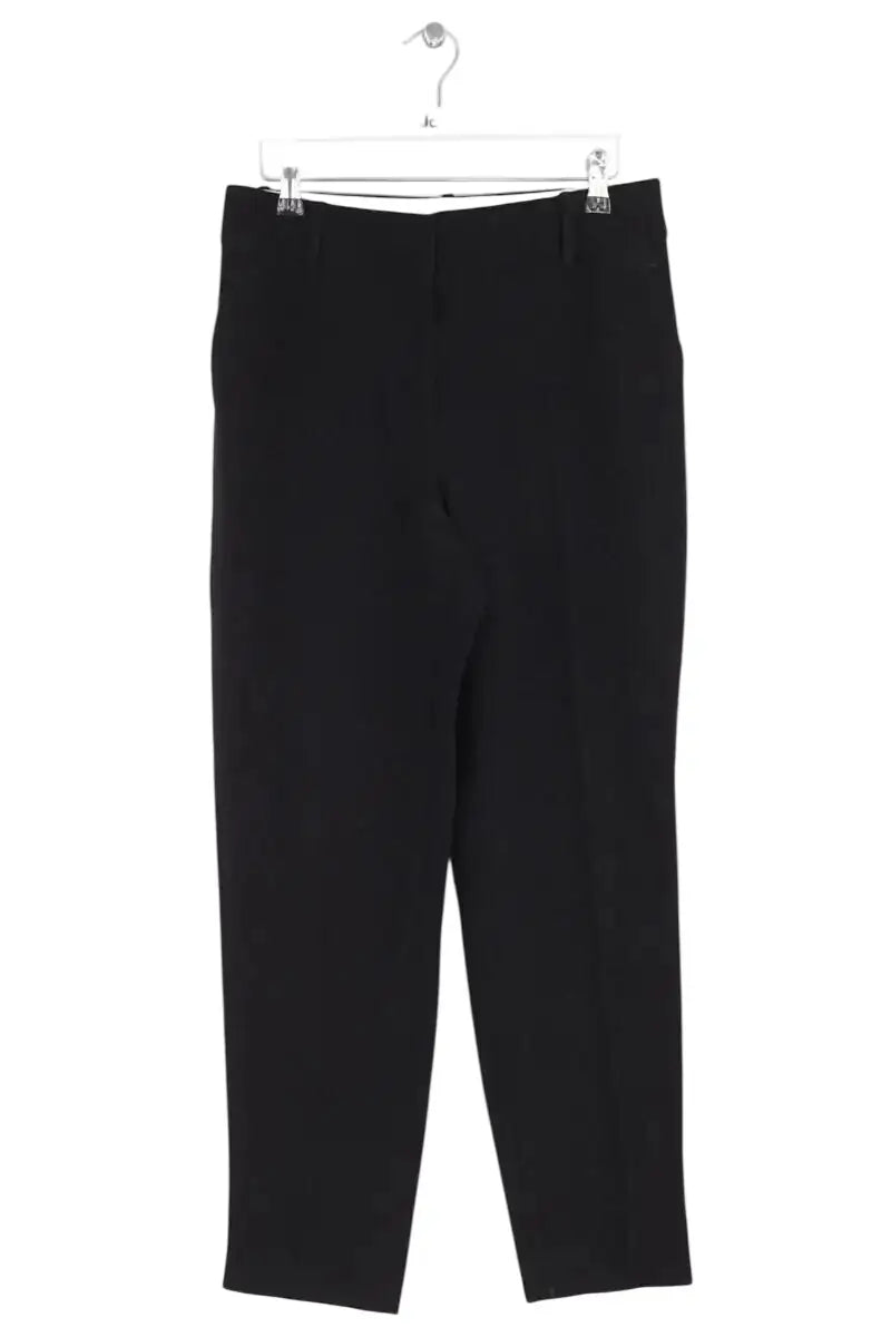 Pantalon droit Sézane Noir en Synthétique, taille M - Seconde Main