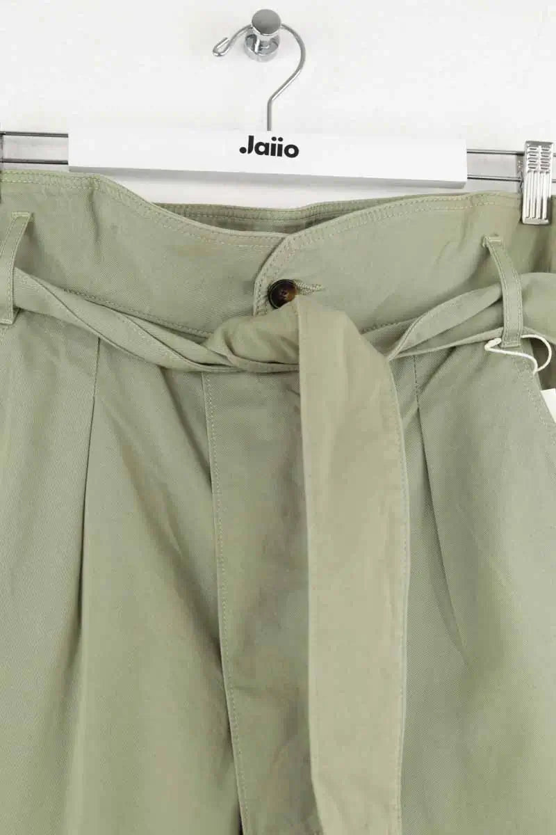 Pantalon droit Sézane Turquoise en Coton
