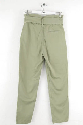 Pantalon droit Sézane Turquoise en Coton