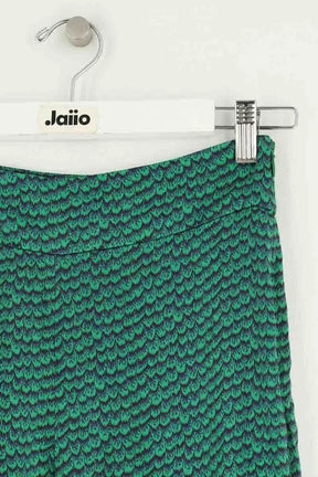 Pantalon droit Sézane Vert en Soie